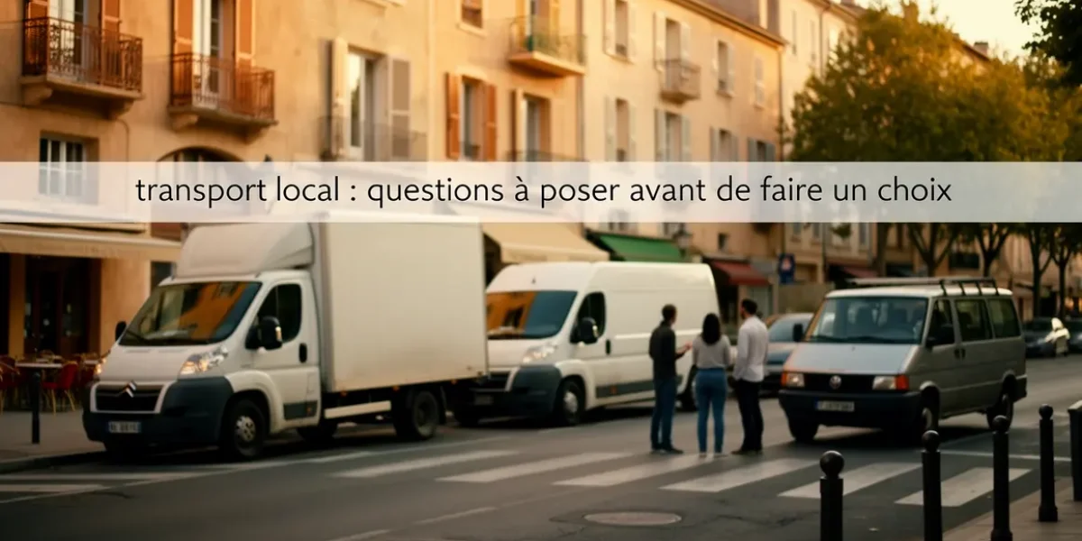 Scène de choix de transport local à Aix Marseille devant immeubles avec véhicules