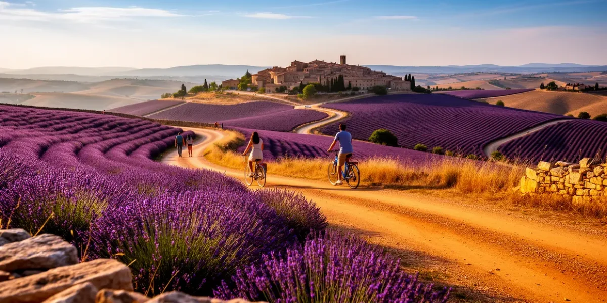 Paysage réaliste Provence lavande soleil 2026