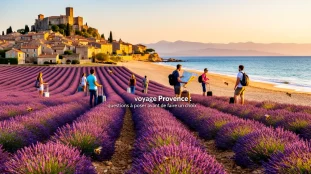 Panorama Provence lavandes villages plage montagne voyageur