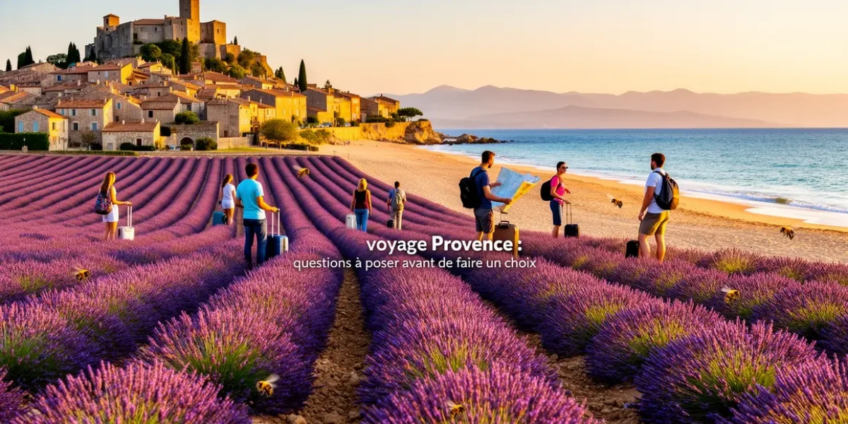 Panorama Provence lavandes villages plage montagne voyageur